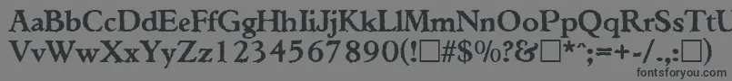 WeatheredSf Font – Black Fonts on Gray Background