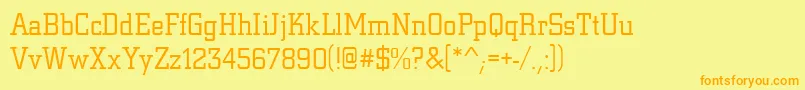 More about Citydeelig Font Citydeelig Font – Orange Fonts on Yellow Background