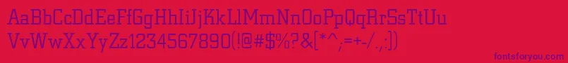 Шрифт Citydeelig – фиолетовые шрифты на красном фоне