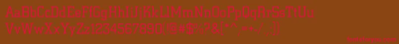 Citydeelig Font – Red Fonts on Brown Background