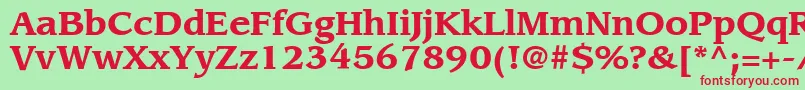 ItcLeawoodLtBold Font – Red Fonts on Green Background