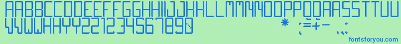 More about QuiwoLuseTfb Font QuiwoLuseTfb Font – Blue Fonts on Green Background