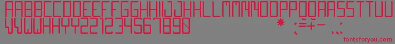 QuiwoLuseTfb Font – Red Fonts on Gray Background
