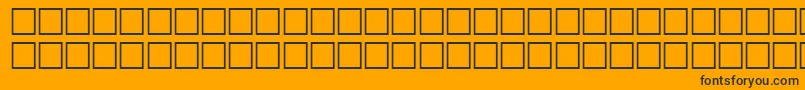 GilsonRegular Font – Black Fonts on Orange Background