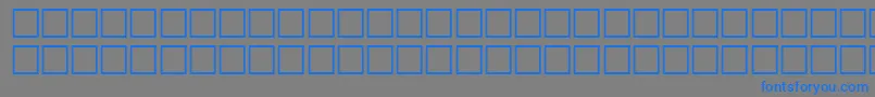 Шрифт GilsonRegular – синие шрифты на сером фоне