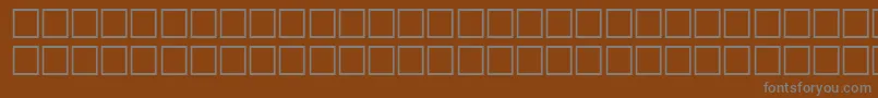 GilsonRegular Font – Gray Fonts on Brown Background
