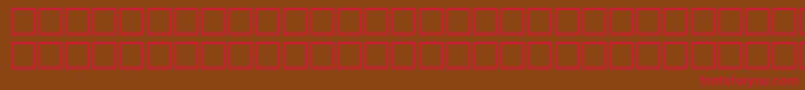GilsonRegular Font – Red Fonts on Brown Background