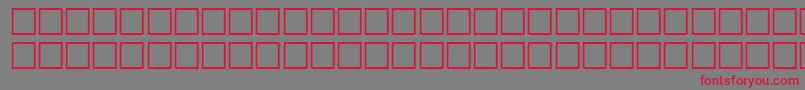 GilsonRegular Font – Red Fonts on Gray Background