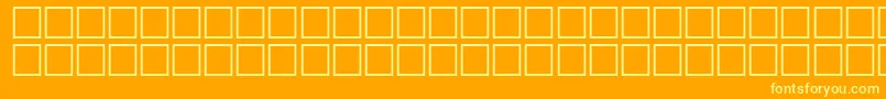 VicoRegular Font – Yellow Fonts on Orange Background