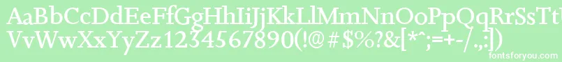 fuente JessicaserialMediumRegular – Fuentes Blancas Sobre Fondo Verde