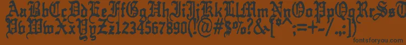 KrautTypefuck11 Font – Black Fonts on Brown Background