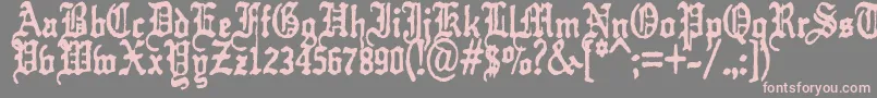 KrautTypefuck11 Font – Pink Fonts on Gray Background