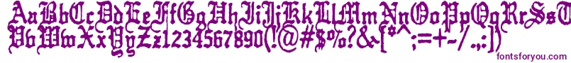 KrautTypefuck11 Font – Purple Fonts on White Background