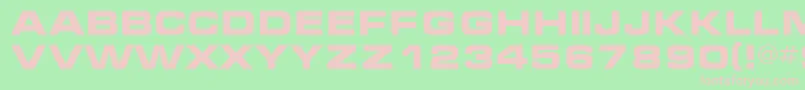 Micb Font – Pink Fonts on Green Background