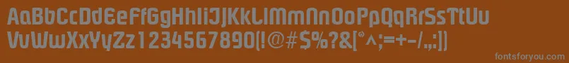 PloverextraboldRegular Font – Gray Fonts on Brown Background
