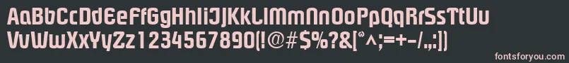 PloverextraboldRegular Font – Pink Fonts on Black Background