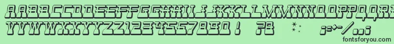Websterw Font – Black Fonts on Green Background
