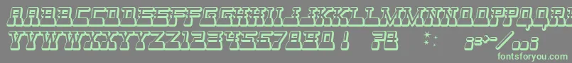 Websterw Font – Green Fonts on Gray Background