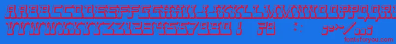 Websterw Font – Red Fonts on Blue Background