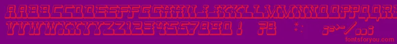 Websterw Font – Red Fonts on Purple Background