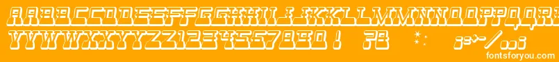 Websterw Font – White Fonts on Orange Background