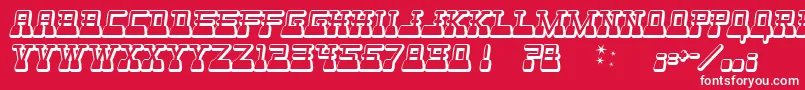 Websterw Font – White Fonts on Red Background