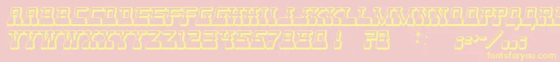 Websterw Font – Yellow Fonts on Pink Background