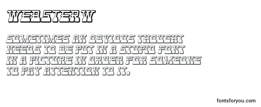Review of the Websterw Font