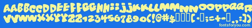 Vitamin Font – Yellow Fonts on Blue Background