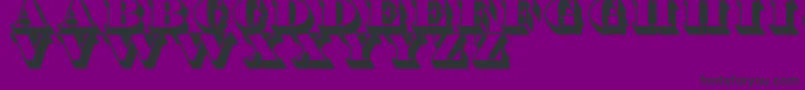 ShaddedTfb Font – Black Fonts on Purple Background