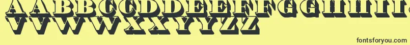 ShaddedTfb Font – Black Fonts on Yellow Background