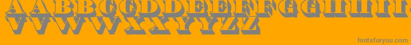 ShaddedTfb Font – Gray Fonts on Orange Background