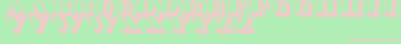 ShaddedTfb Font – Pink Fonts on Green Background