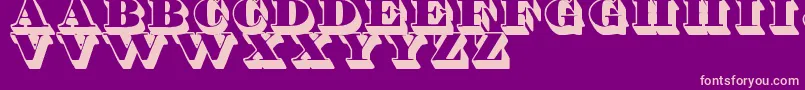 ShaddedTfb Font – Pink Fonts on Purple Background
