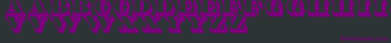 ShaddedTfb Font – Purple Fonts on Black Background