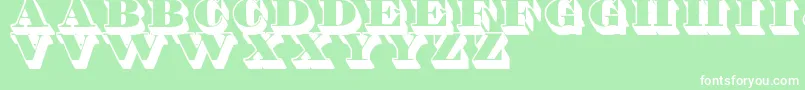 ShaddedTfb Font – White Fonts on Green Background