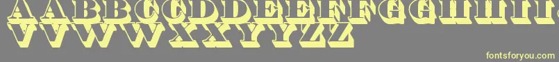 ShaddedTfb Font – Yellow Fonts on Gray Background