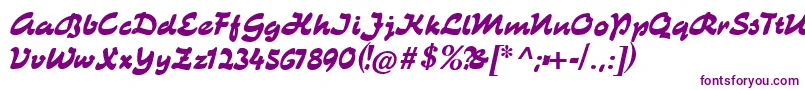 Шрифт Catkurier – фиолетовые шрифты на белом фоне
