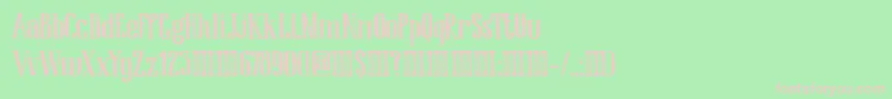 DkAmbrosine Font – Pink Fonts on Green Background