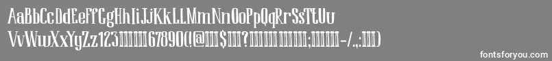 フォントDkAmbrosine – 灰色の背景に白い文字