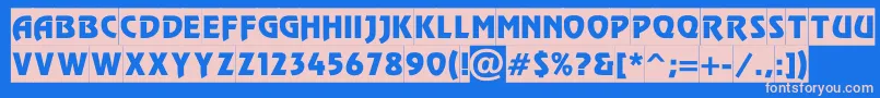 ARewindertitulslg Font – Pink Fonts on Blue Background