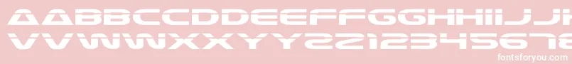 Laserian-fontti – valkoiset fontit vaaleanpunaisella taustalla