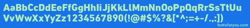 More about DinNextLtArabicHeavy Font DinNextLtArabicHeavy Font – Green Fonts on Blue Background
