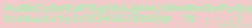 EveIsabelle Font – Green Fonts on Pink Background