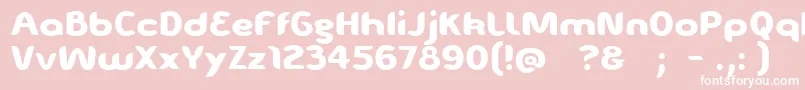 EveIsabelle Font – White Fonts on Pink Background