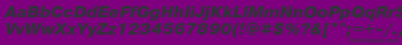 PragmaticaExtraboldOblique Font – Black Fonts on Purple Background