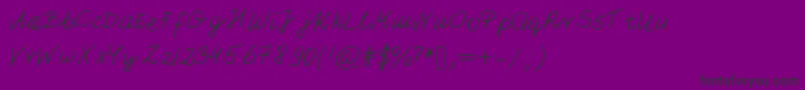 Pattifont Font – Black Fonts on Purple Background