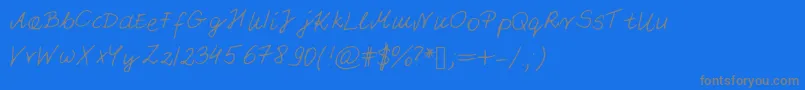 Więcej informacji o czcionce Pattifont Czcionka Pattifont – szare czcionki na niebieskim tle