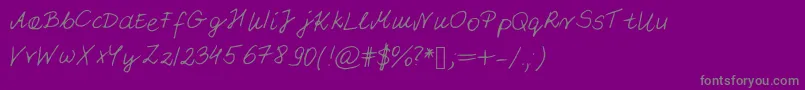Pattifont Font – Gray Fonts on Purple Background
