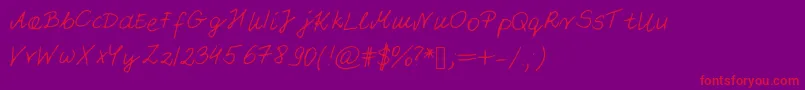 More about Pattifont Font Pattifont Font – Red Fonts on Purple Background